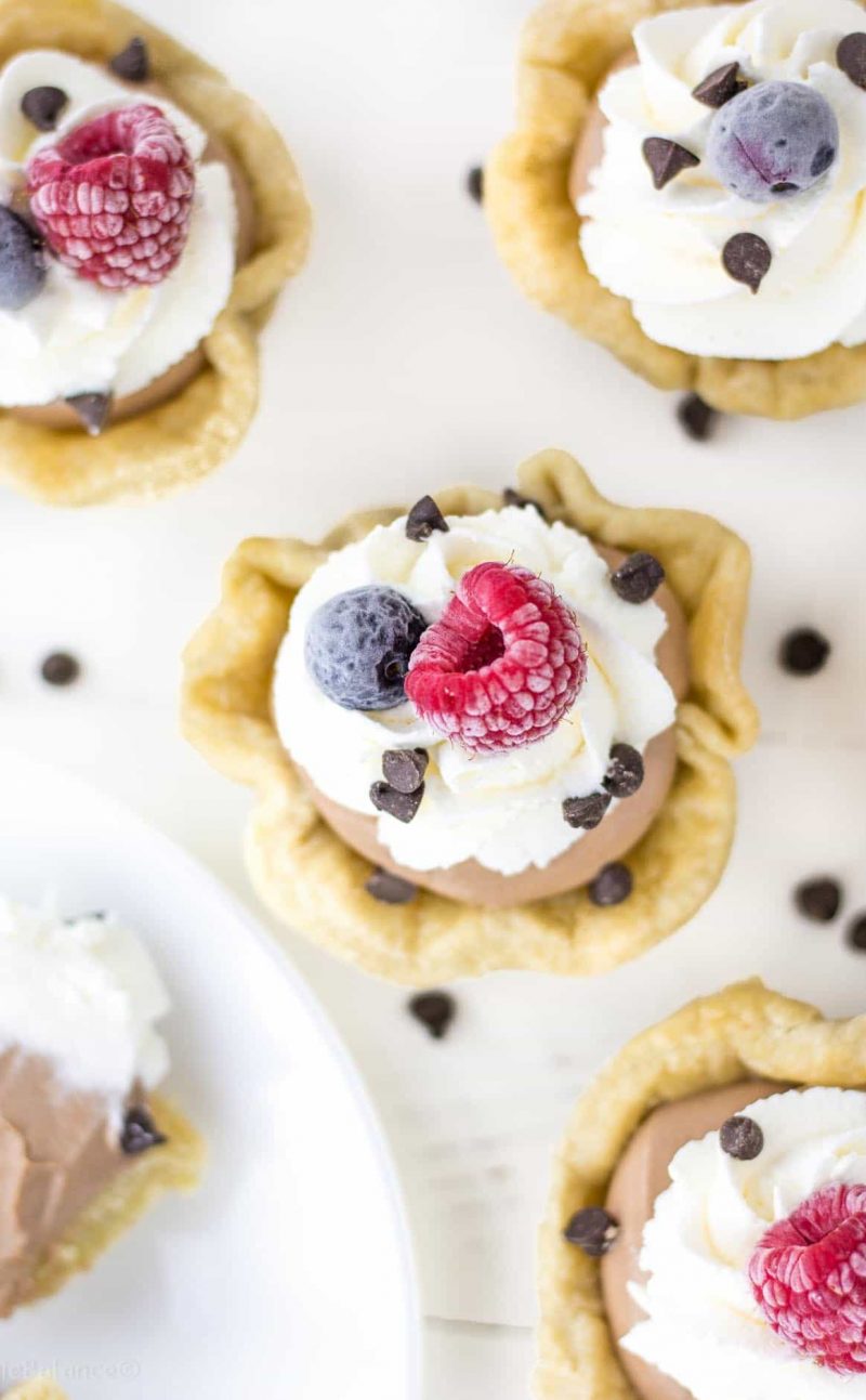 Mini Chocolate Cream Pies Recipe (Gluten Free)