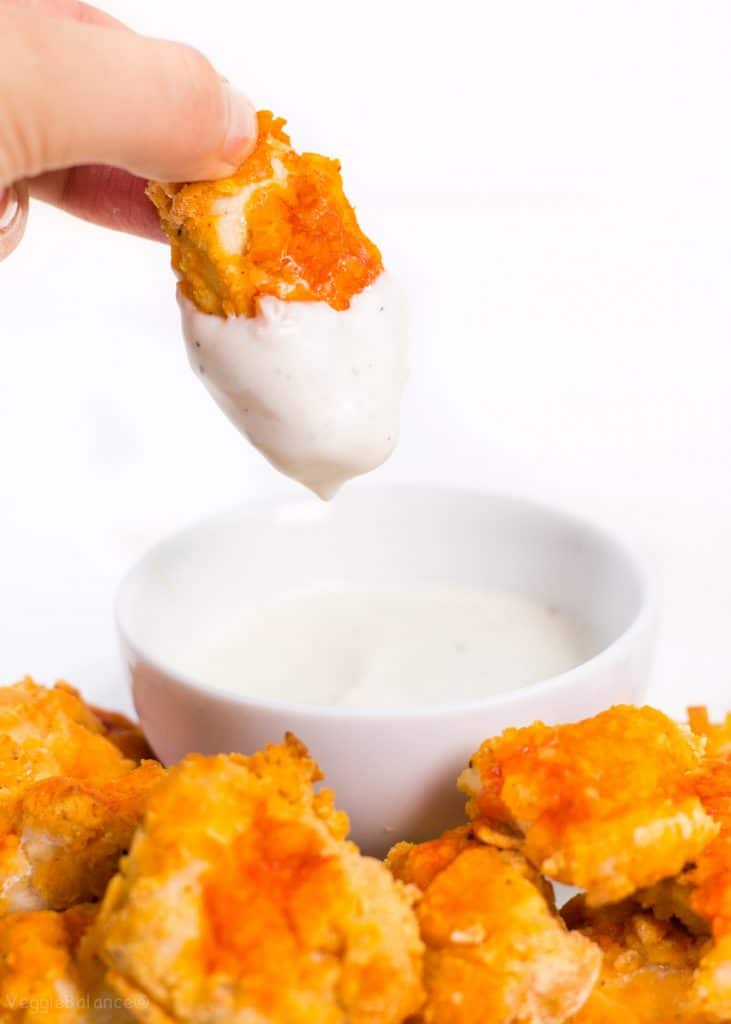 Gluten-Free Buffalo Chicken Nuggets Baked in Oven