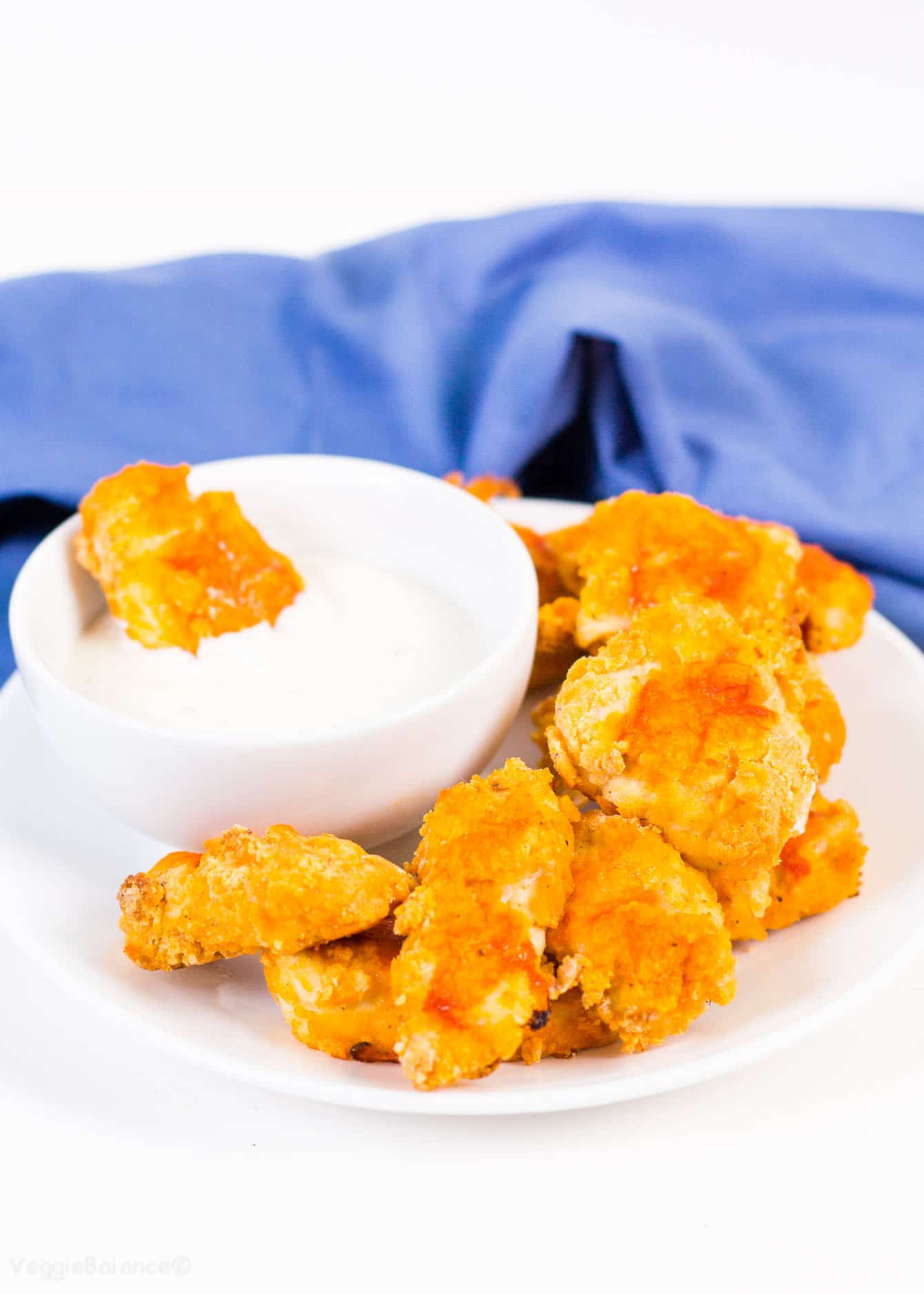Buffalo Chicken Nuggets recipe Baked_5 PlantBased Easy Recipes by