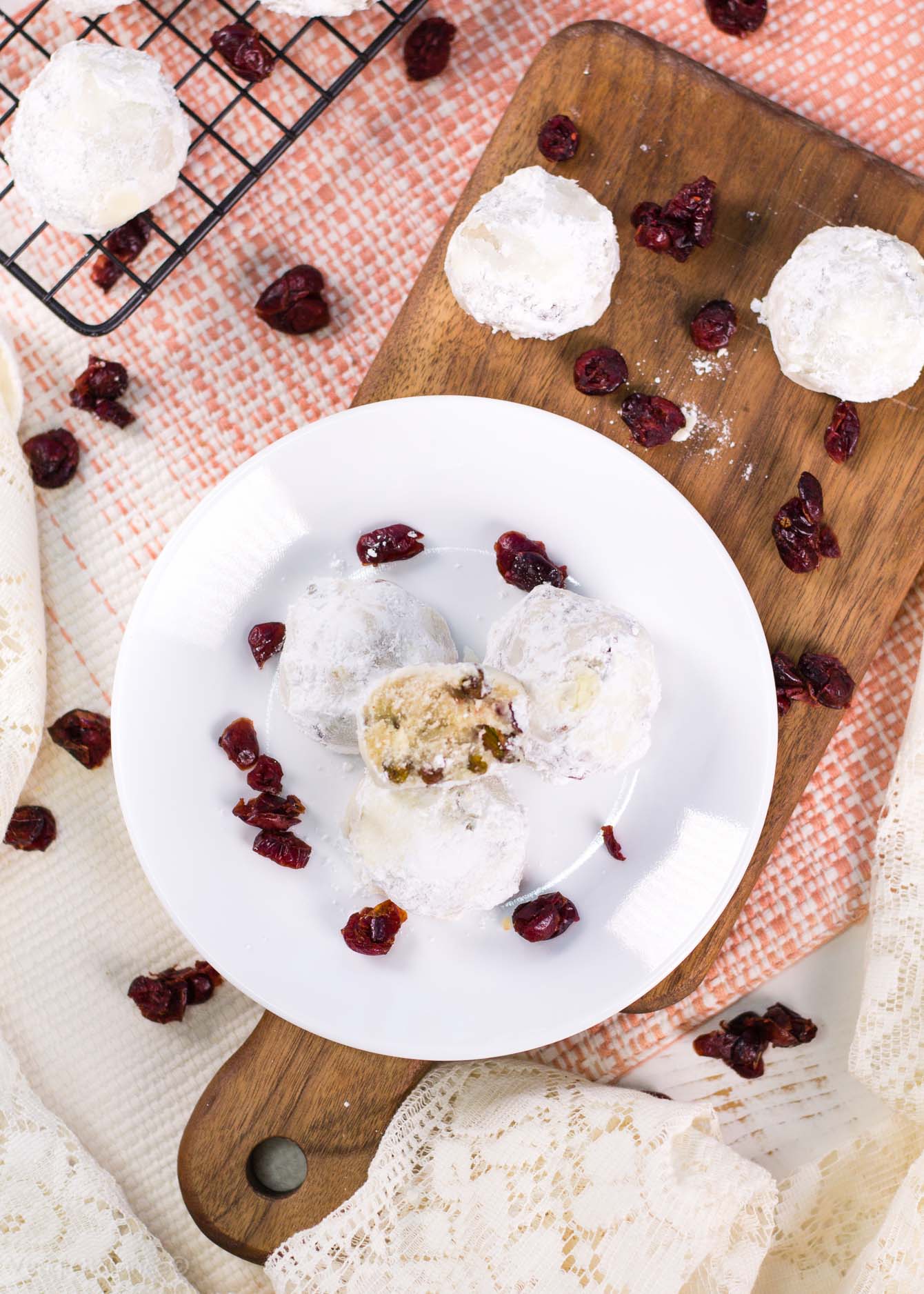 Cranberry Pistachio Tea Cookies recipe