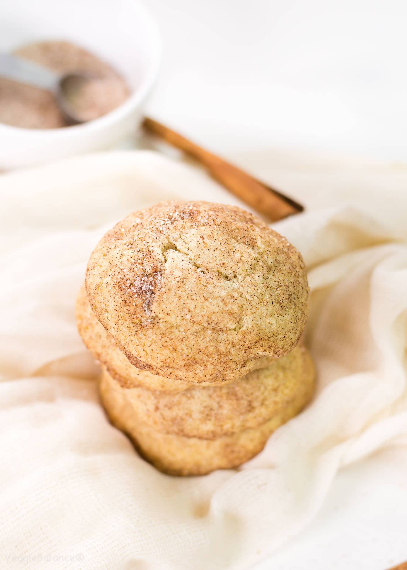 Healthier Snickerdoodle Cookies recipe - VeggieBalance