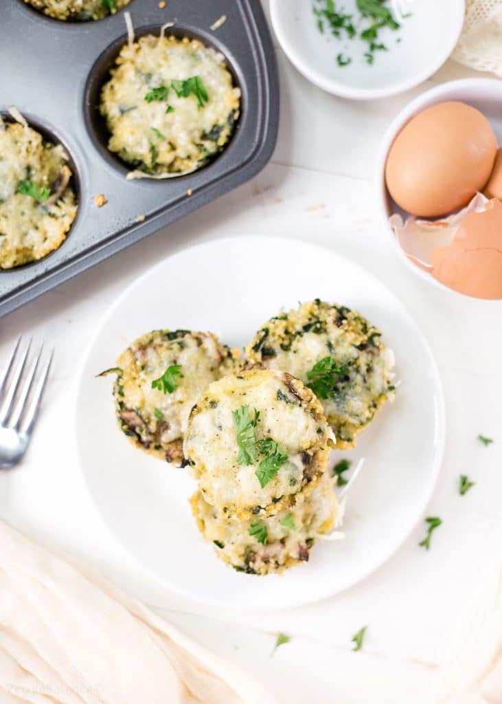 Delicious Spinach Mushroom Quinoa Egg Cups Recipe