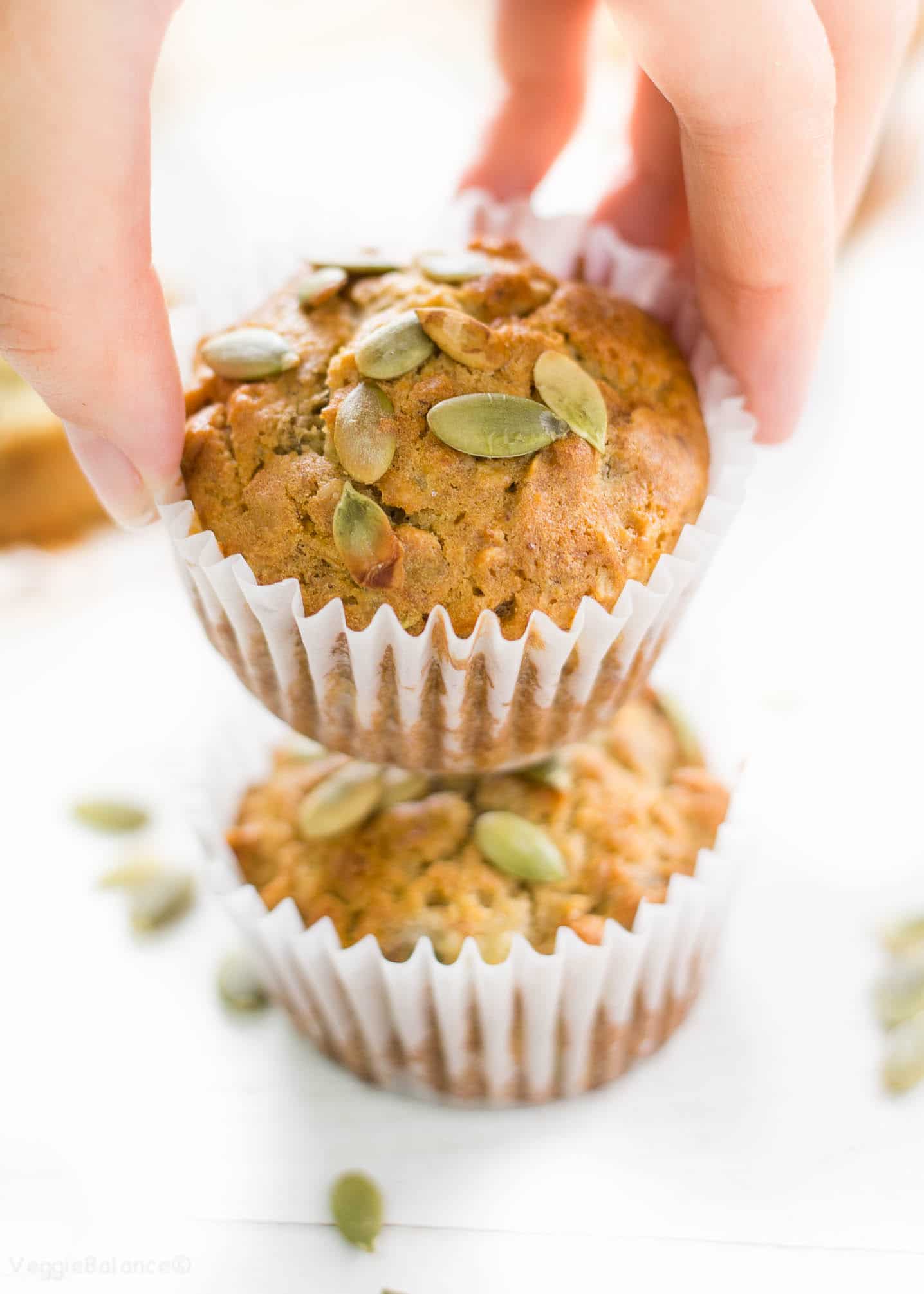 Healthy Banana Oatmeal Muffins