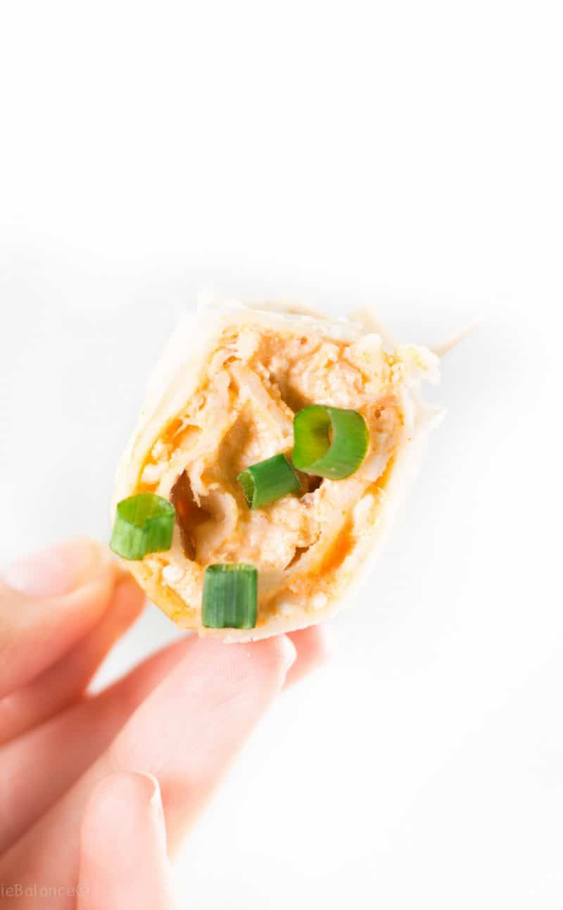 Healthy Buffalo Chicken Pinwheels Recipe