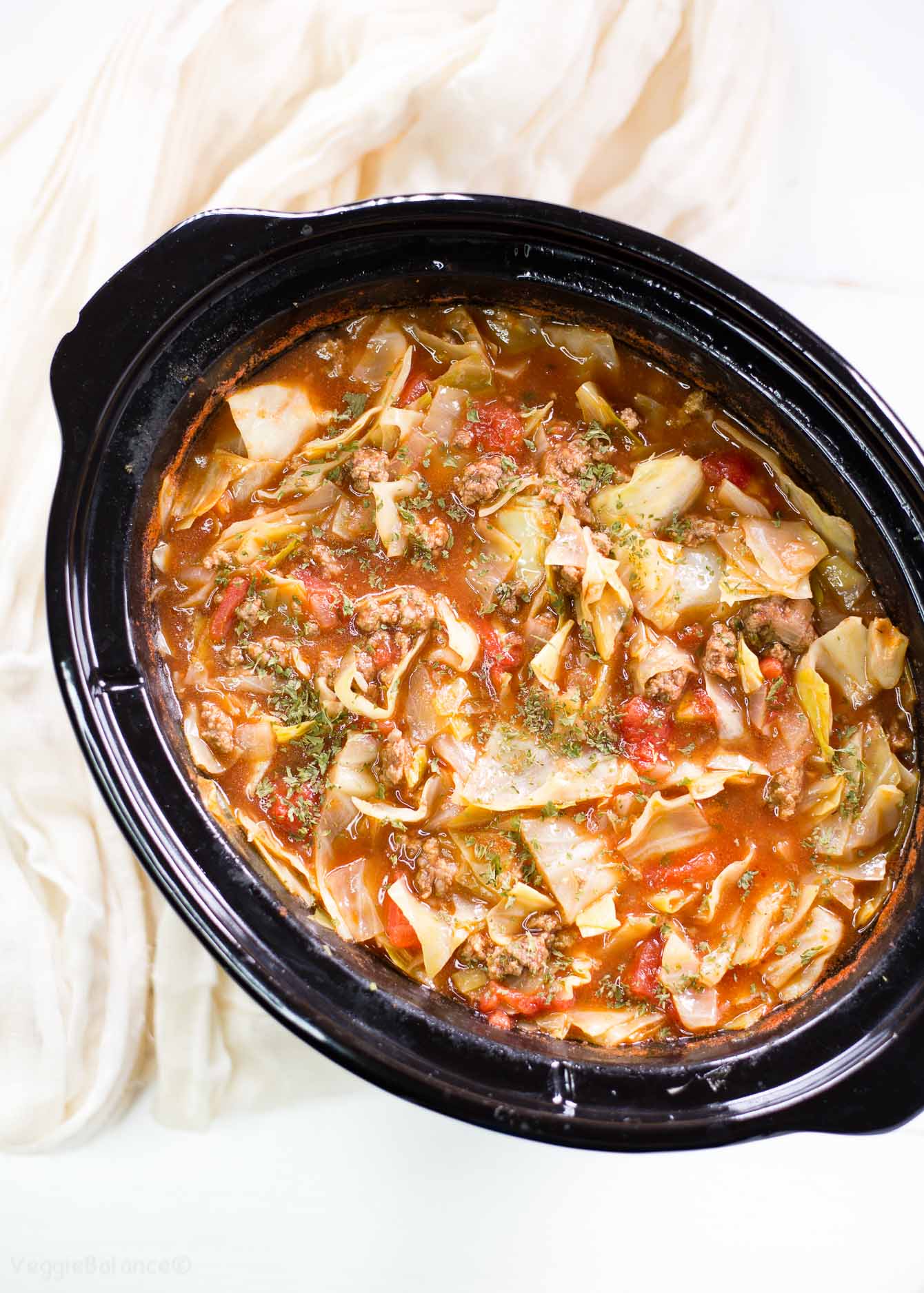 Slow Cooker Cabbage Roll Soup Recipe