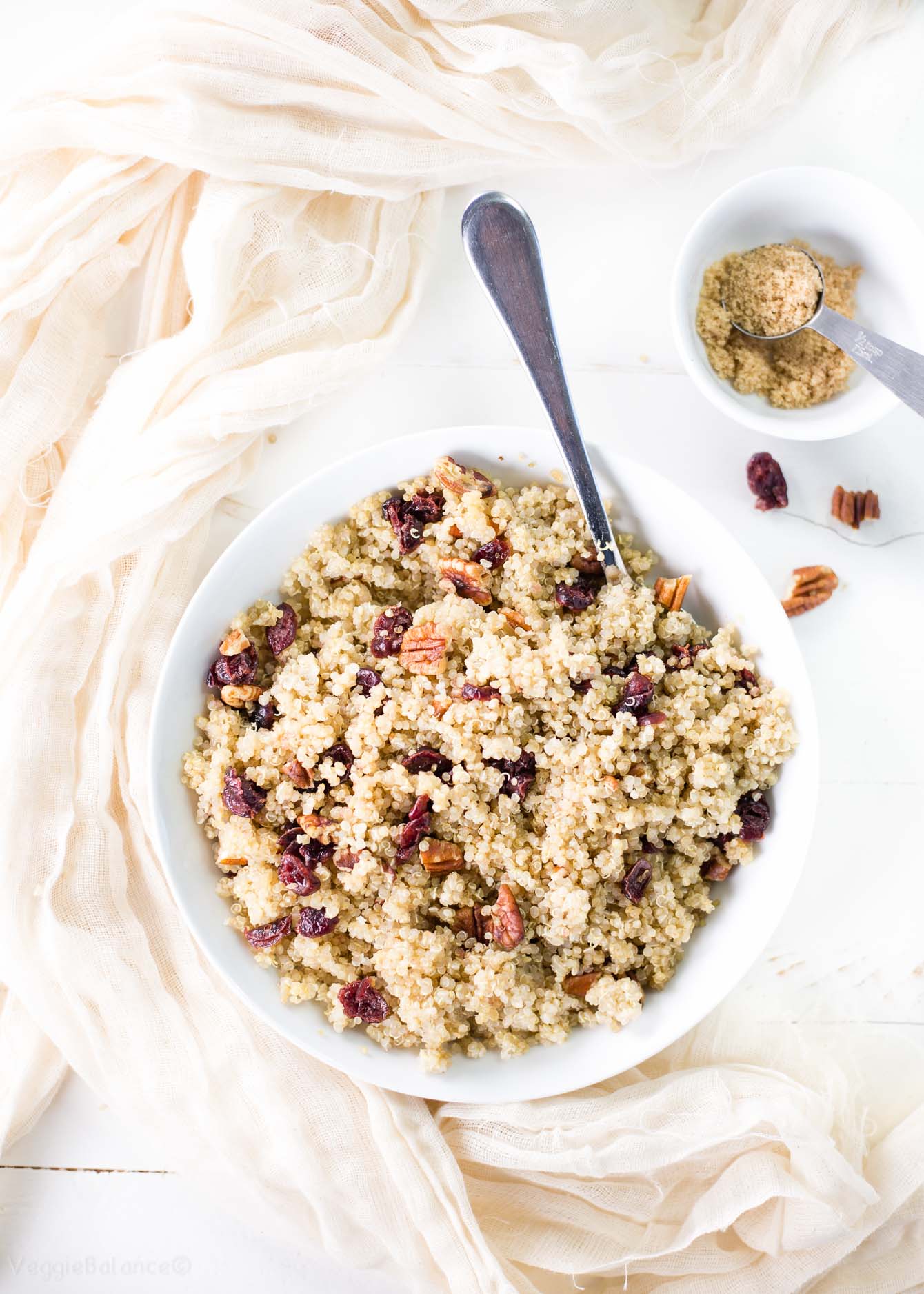 Cranberry Pecan Brown Sugar Quinoa