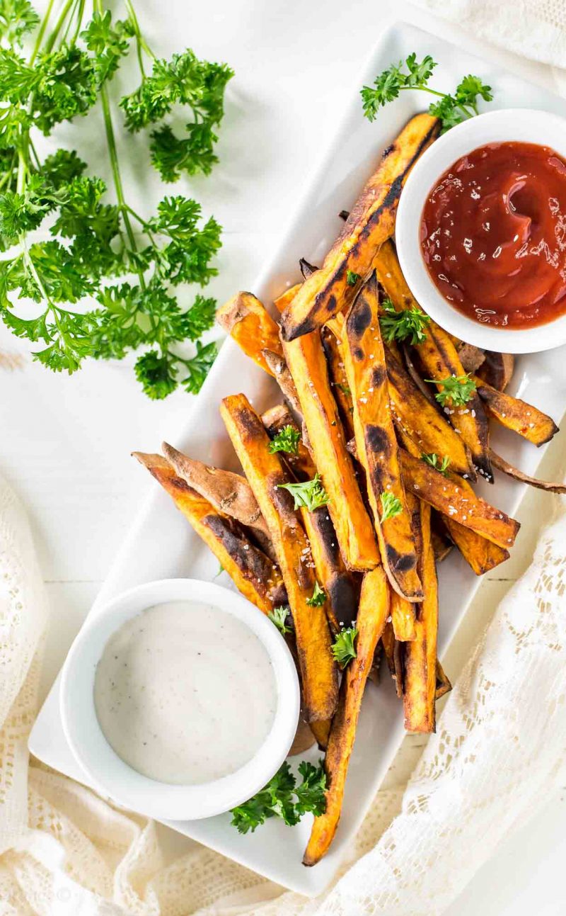 Sweet Potato Fries Oven Baked Recipe (How To Make Perfectly Cooked Fries)