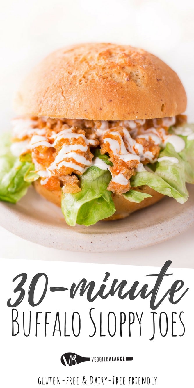 Buffalo Chicken Lettuce Wraps (Buffalo Sloppy Joes)