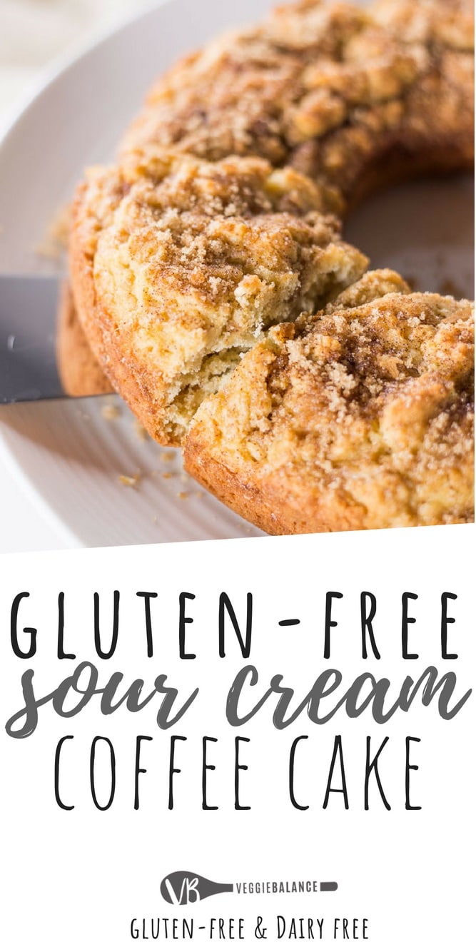 Gluten Free Sour Cream Coffee Cake