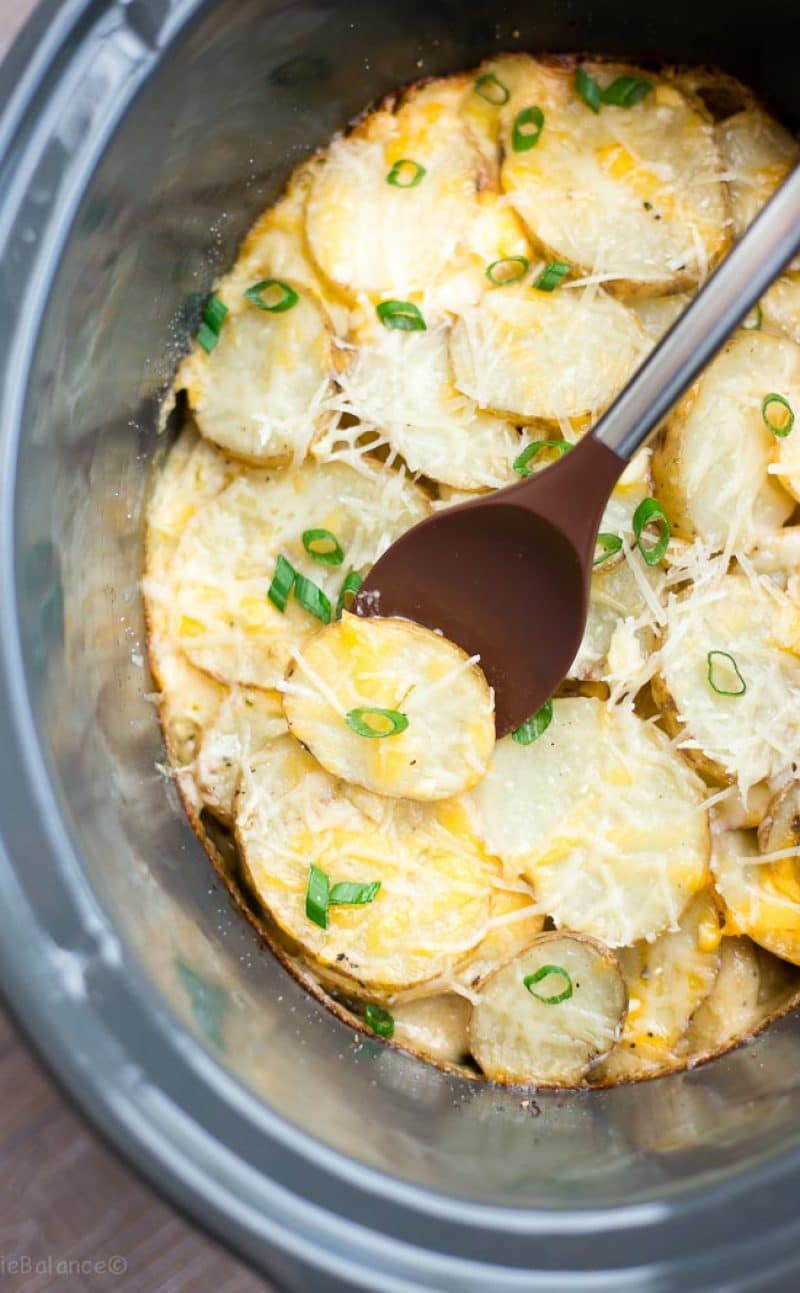 Slow Cooker Cheesy Scalloped Potatoes Recipe