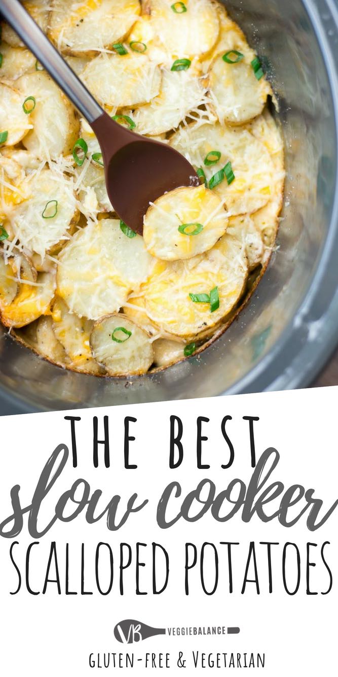 Cheesy Slow Cooker Scalloped Potatoes - Slow Cooking Perfected