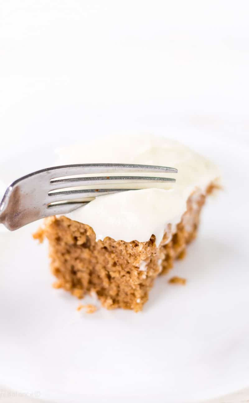 Applesauce Spice Cake with Cream Cheese Frosting Recipe