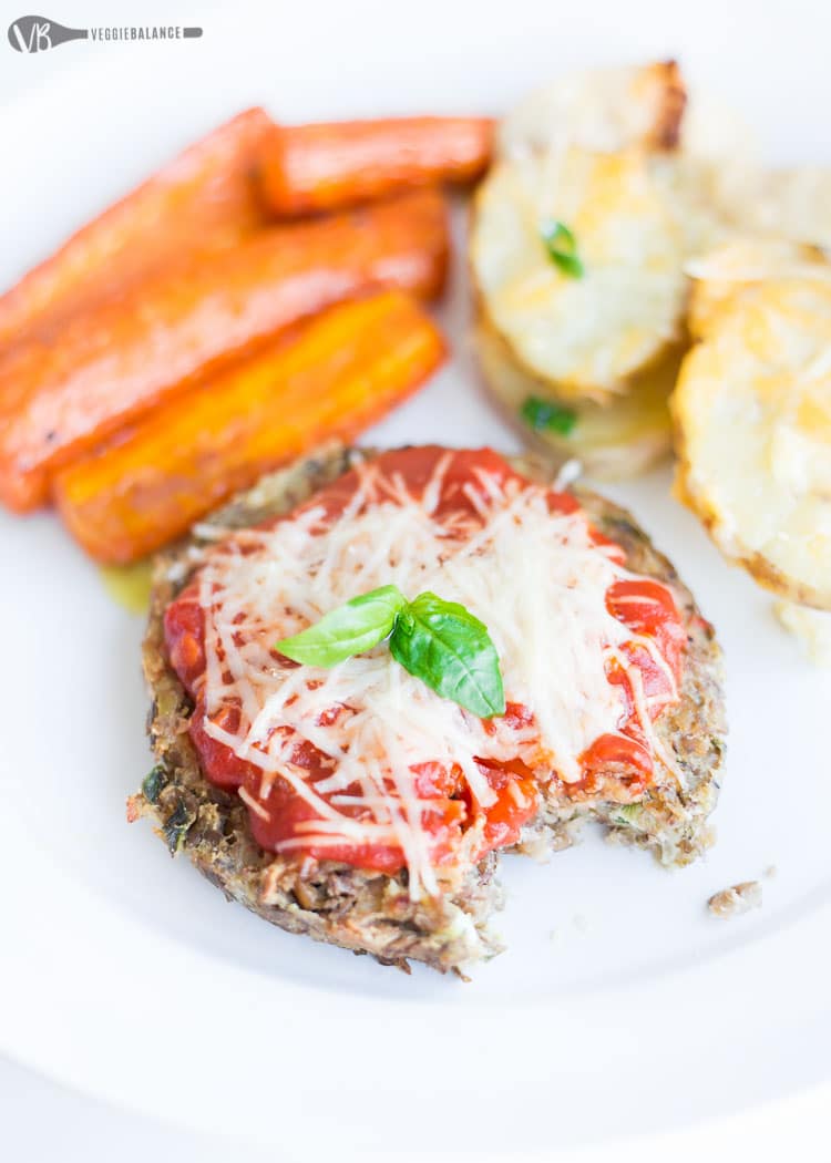 Vegetarian Lentil Patties 'Chicken' Parmesan