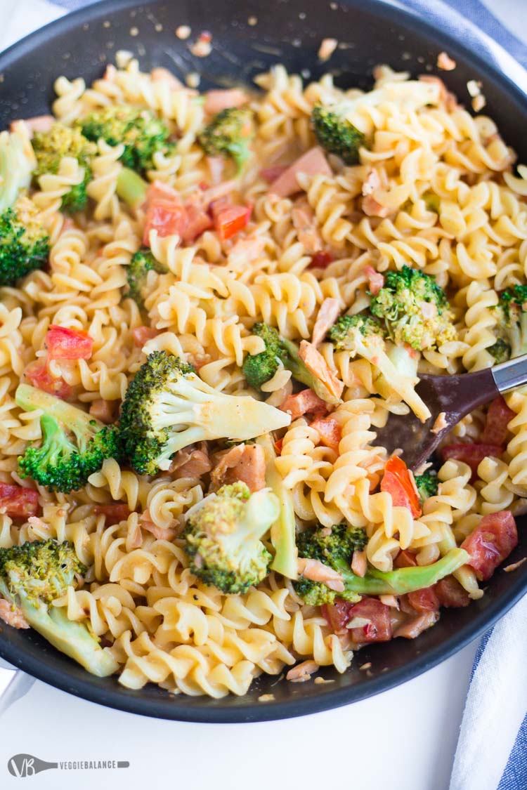 Cajun Salmon Pasta Dinner