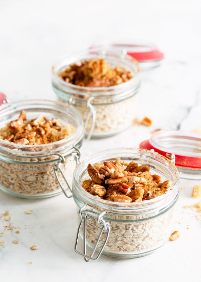 Brown Sugar Oatmeal in Meal Prep Oatmeal Jars Recipe