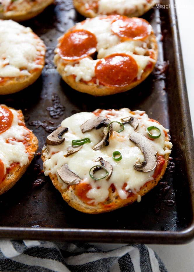 Gluten free pizza bagels