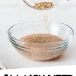 PINTEREST IMAGE with words "All You Need how to make a flax egg"