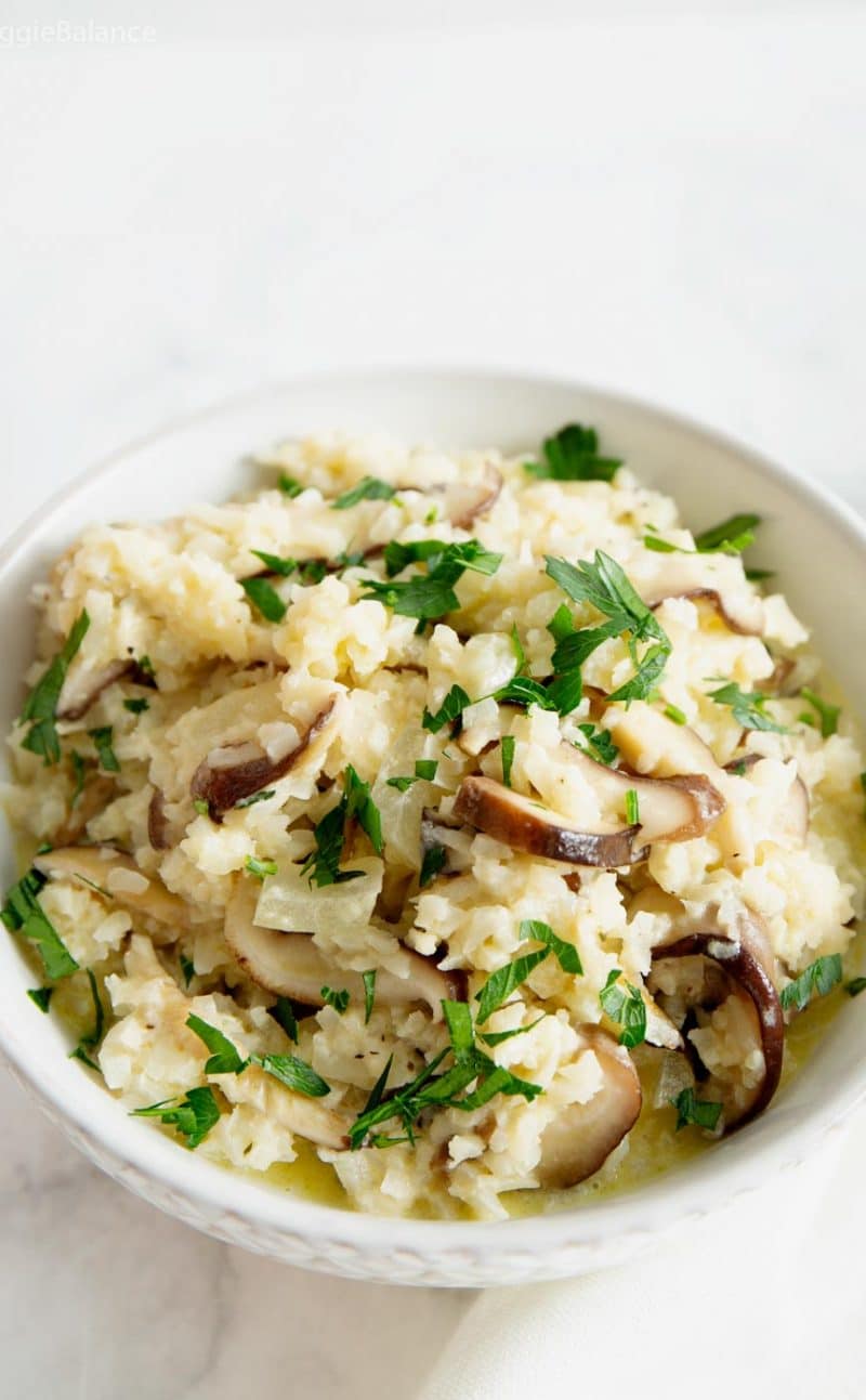 Cauliflower Mushroom Risotto Recipe