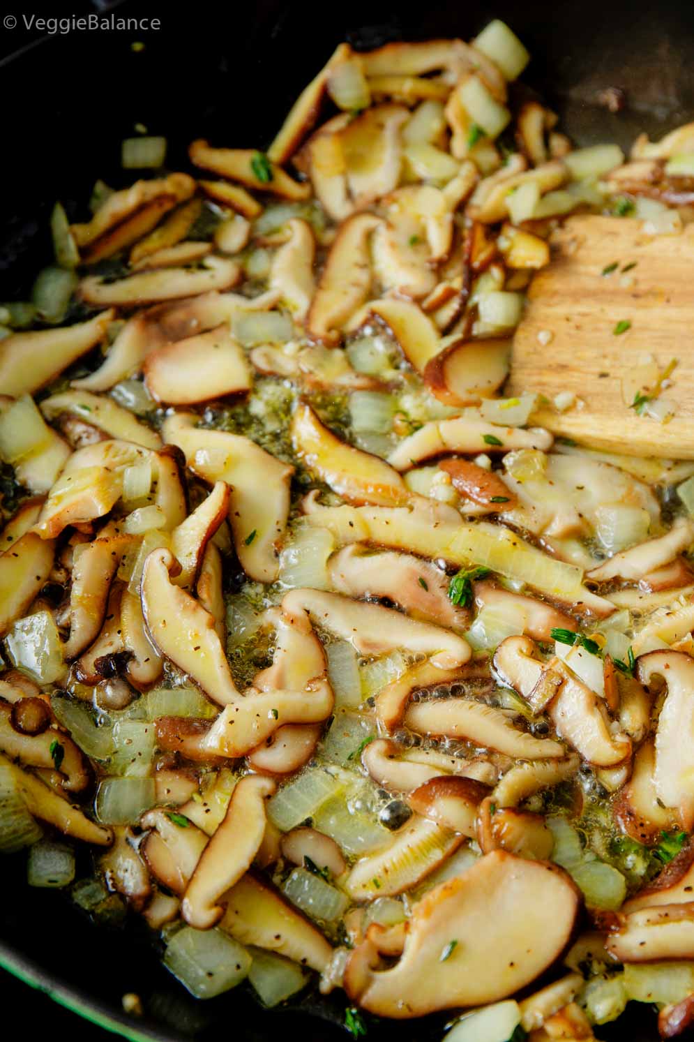 Vegan Cauliflower Mushroom Risotto