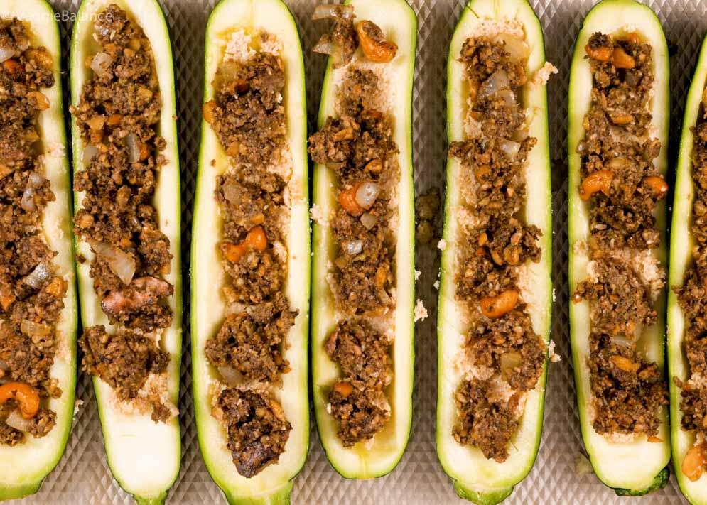 Vegetarian Stuffed Zucchini