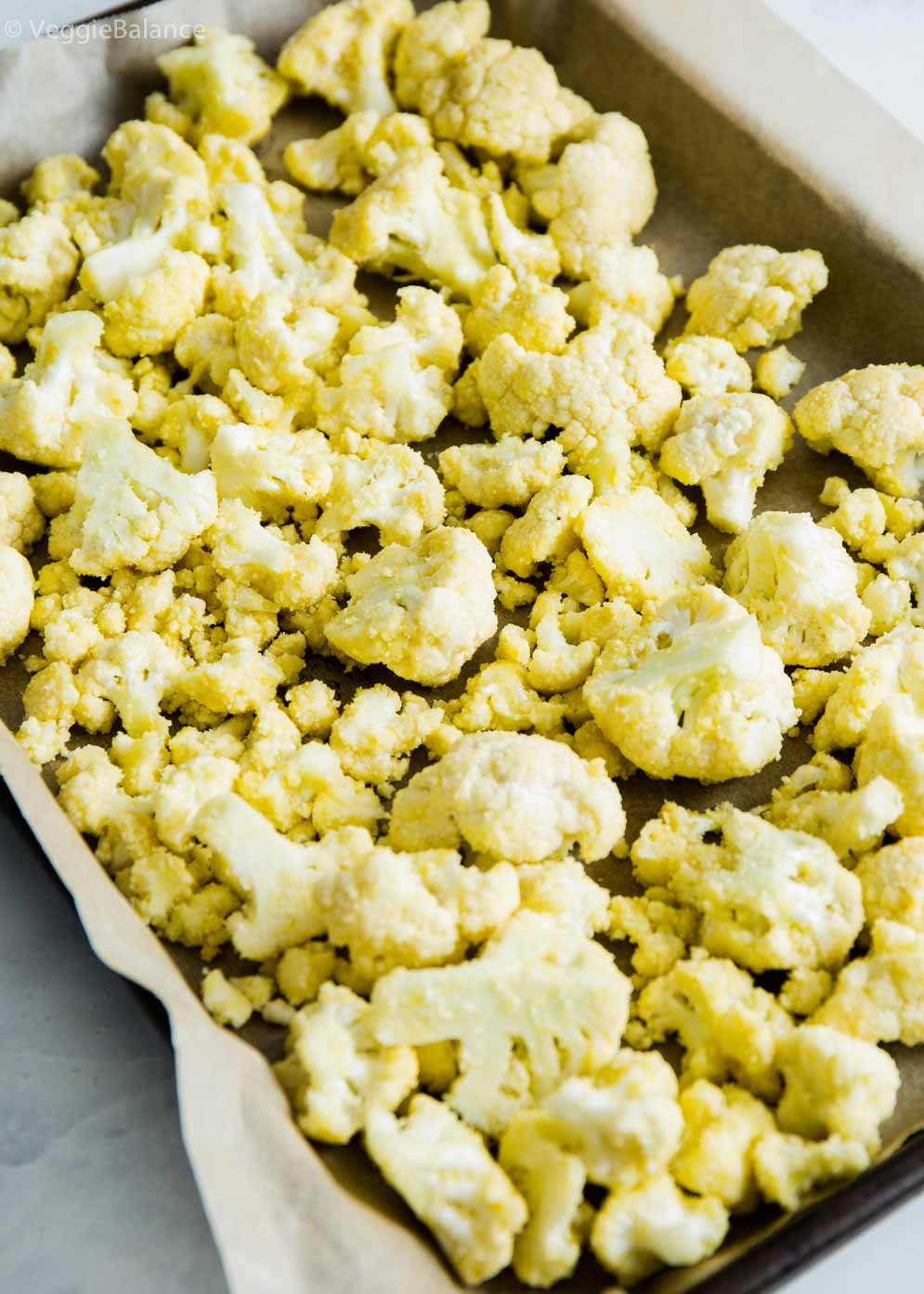 Roasted Cauliflower ready to be served