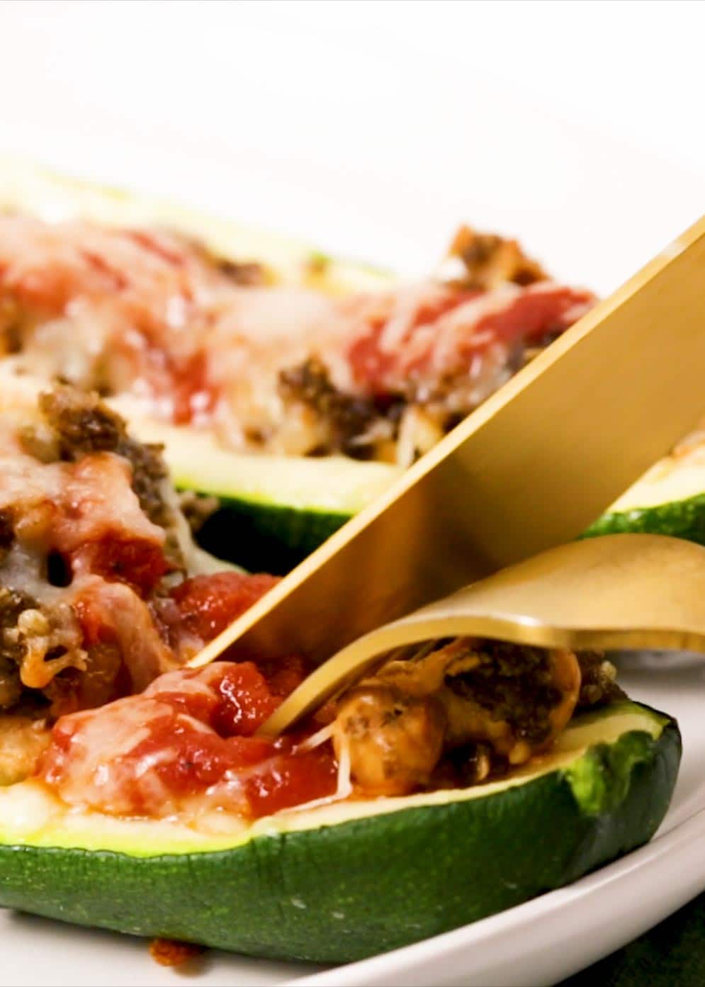 Vegan Ricotta Cheese in our Italian Stuffed zucchini boats