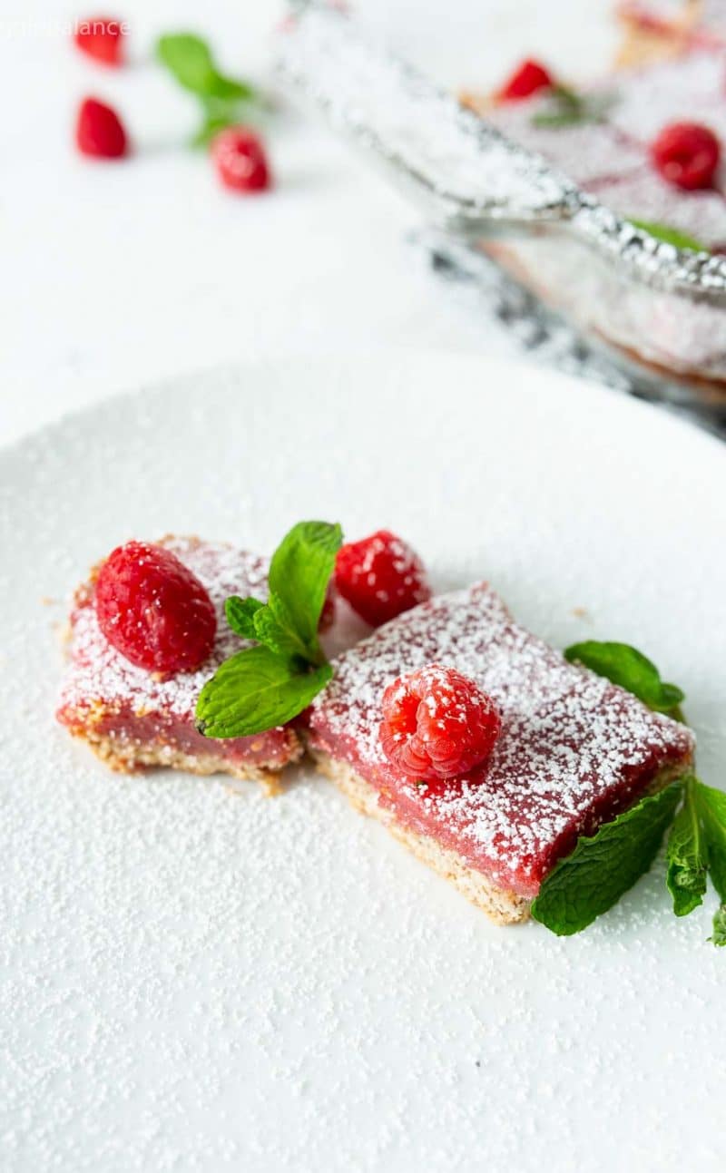 Vegan Raspberry Lemon Bars Recipe