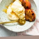 Grilled Peaches with Ice Cream Recipe